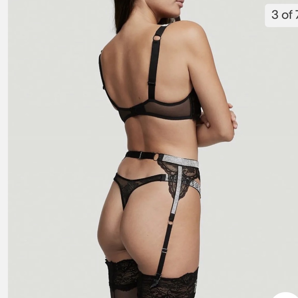Victoria’s Secret Very Sexy Shine Strap Lace Garter Belt - Picture 10 of 10
